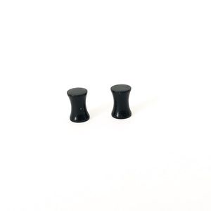 Black double flair size 4 gauges 5mm